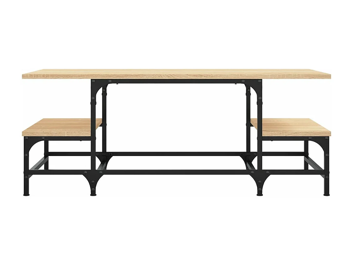 Table basse chêne sonoma 100x50,5x40 cm bois d'ingénierie