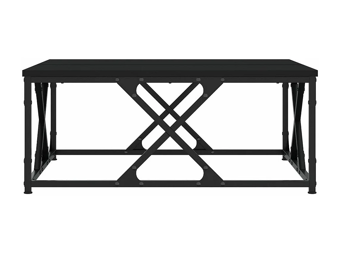 Salontafel 70x70x30 cm bewerkt hout zwart