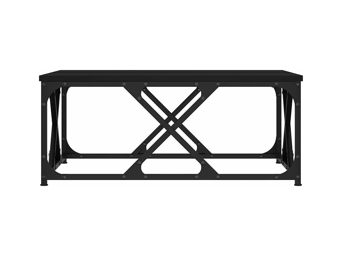 Table basse noir 70x70x30 cm bois d'ingénierie