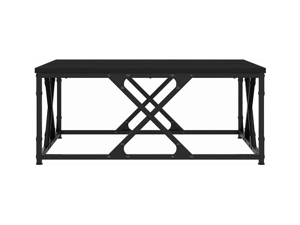 Table basse noir 70x70x30 cm bois d'ingénierie