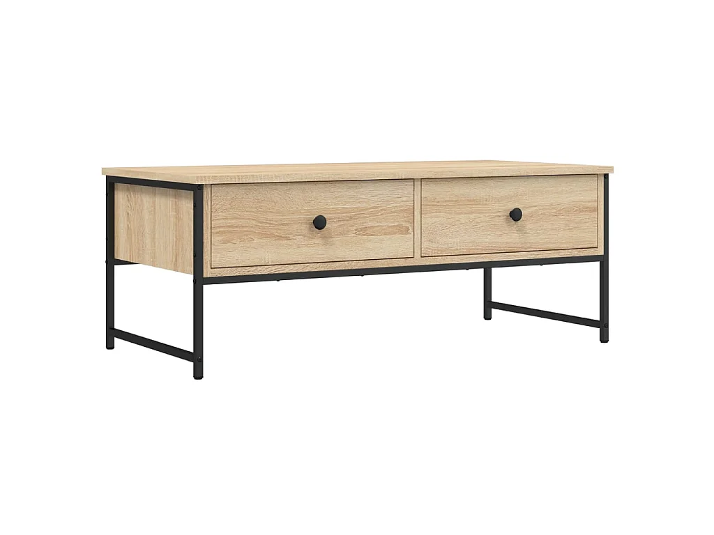 Mesa de centro madera de ingeniería roble Sonoma 101x49x39,5 cm