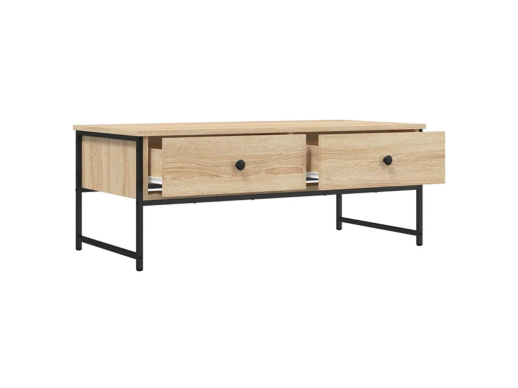 Mesa de centro madera de ingeniería roble Sonoma 101x49x39,5 cm