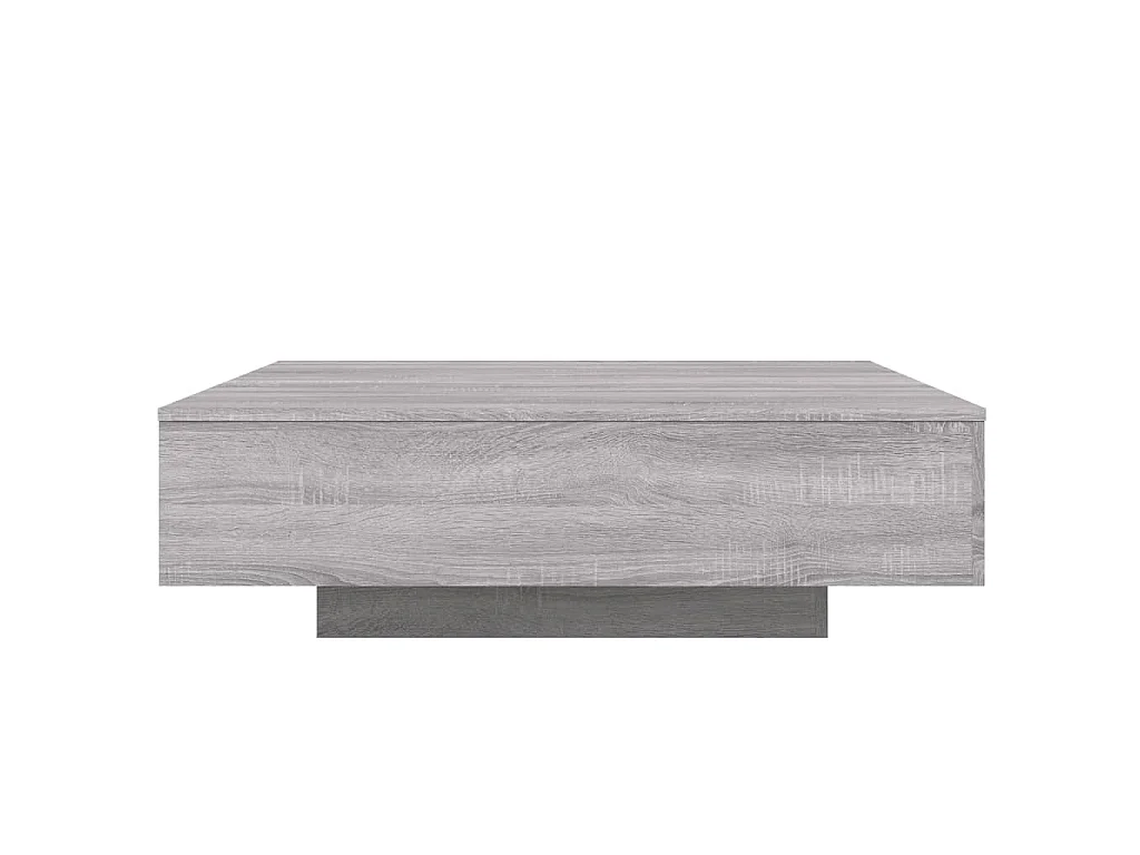 Salontafel met LED-verlichting 100x100x31 cm grijs sonoma eiken