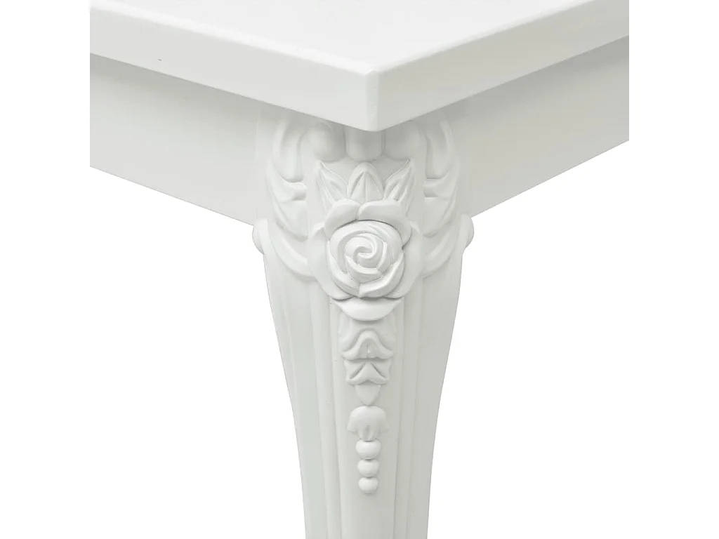 Tavolino da Salotto Bianco Lucido 100x50x42cm Legno Multistrato