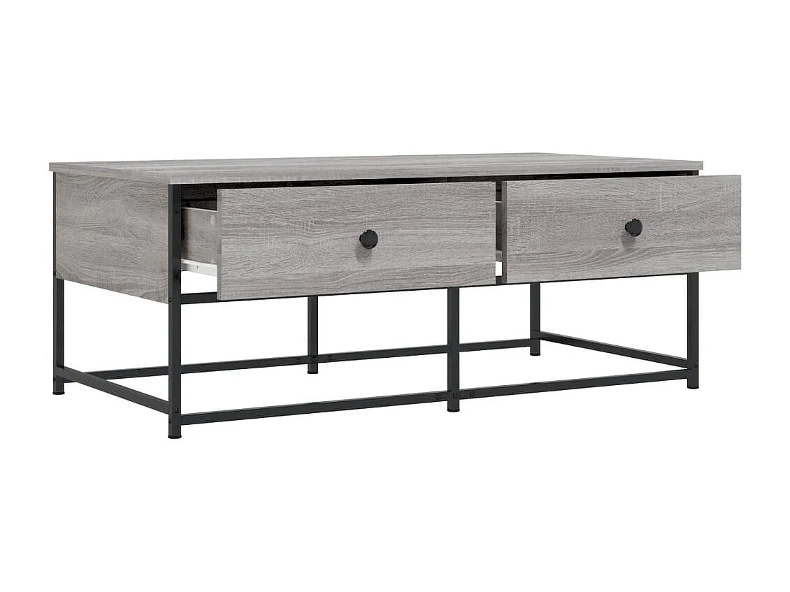 Salontafel 100x51x40 cm bewerkt hout grijs sonoma