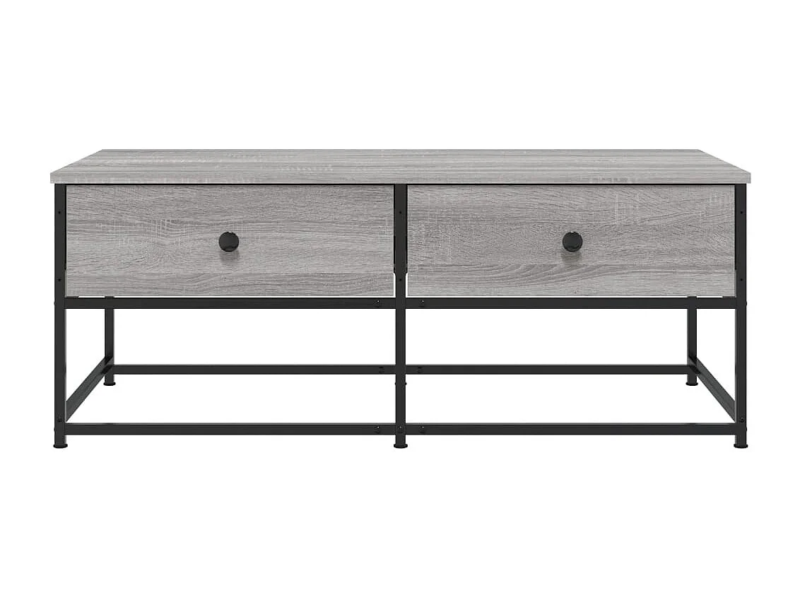 Salontafel 100x51x40 cm bewerkt hout grijs sonoma