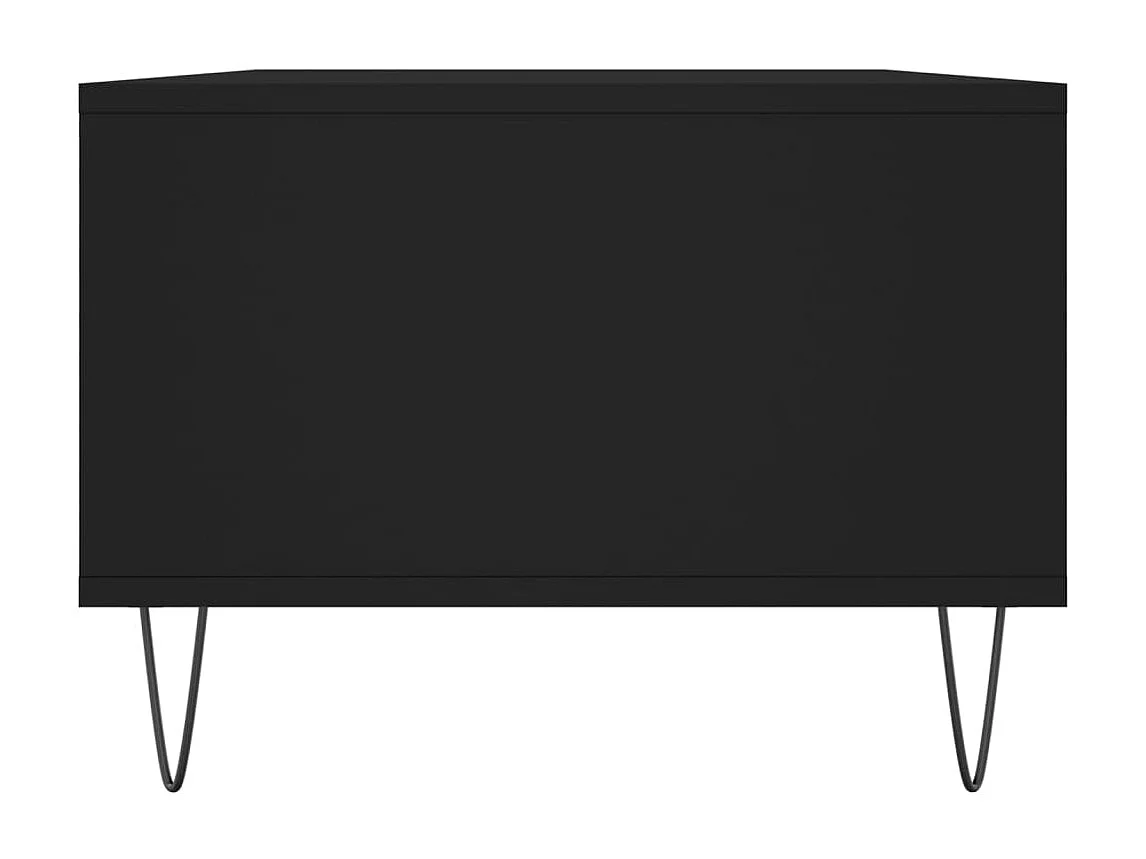 Table basse Noir 90x50x36,5 cm Bois d'ingénierie