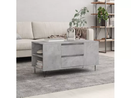 Kauf Unique Couchtisch Betongrau 102x44,5x50 cm Holzwerkstoff