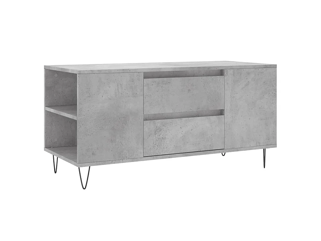 Couchtisch Betongrau 102x44,5x50 cm Holzwerkstoff