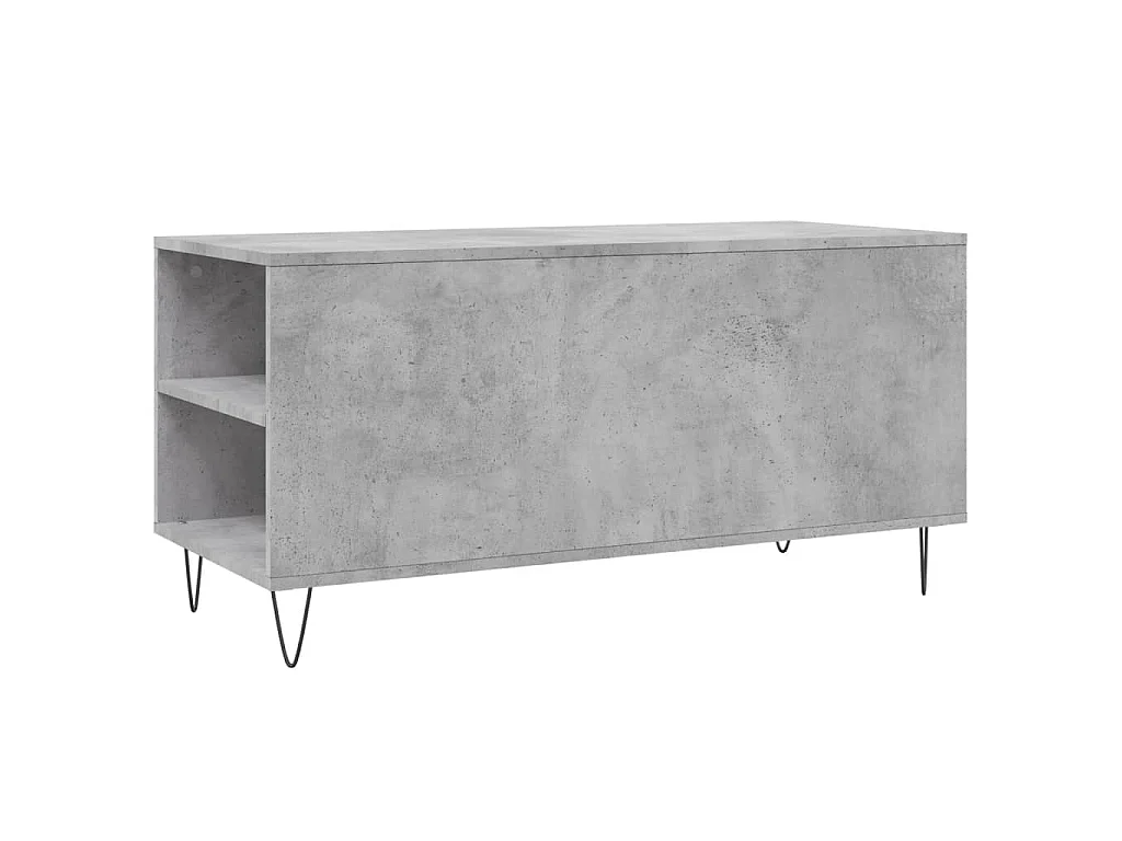Couchtisch Betongrau 102x44,5x50 cm Holzwerkstoff