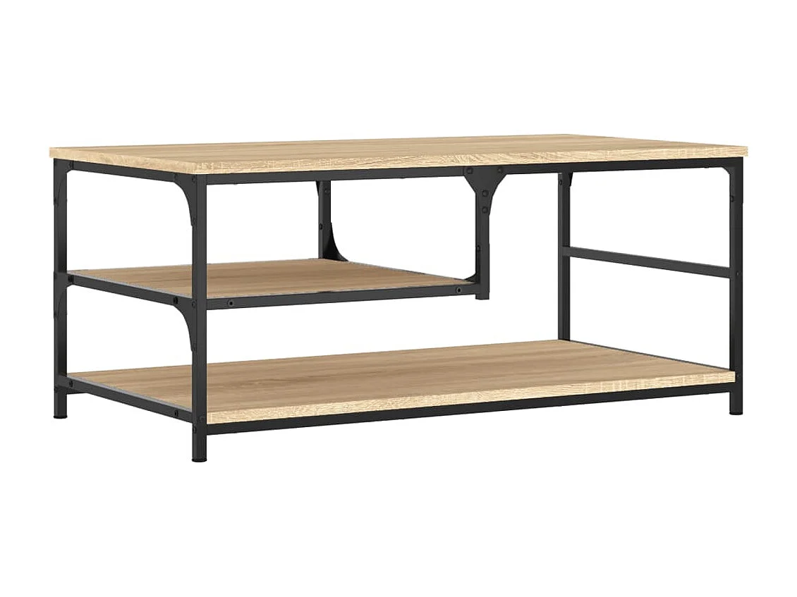 Table basse chêne sonoma 90x49x40 cm bois d'ingénierie