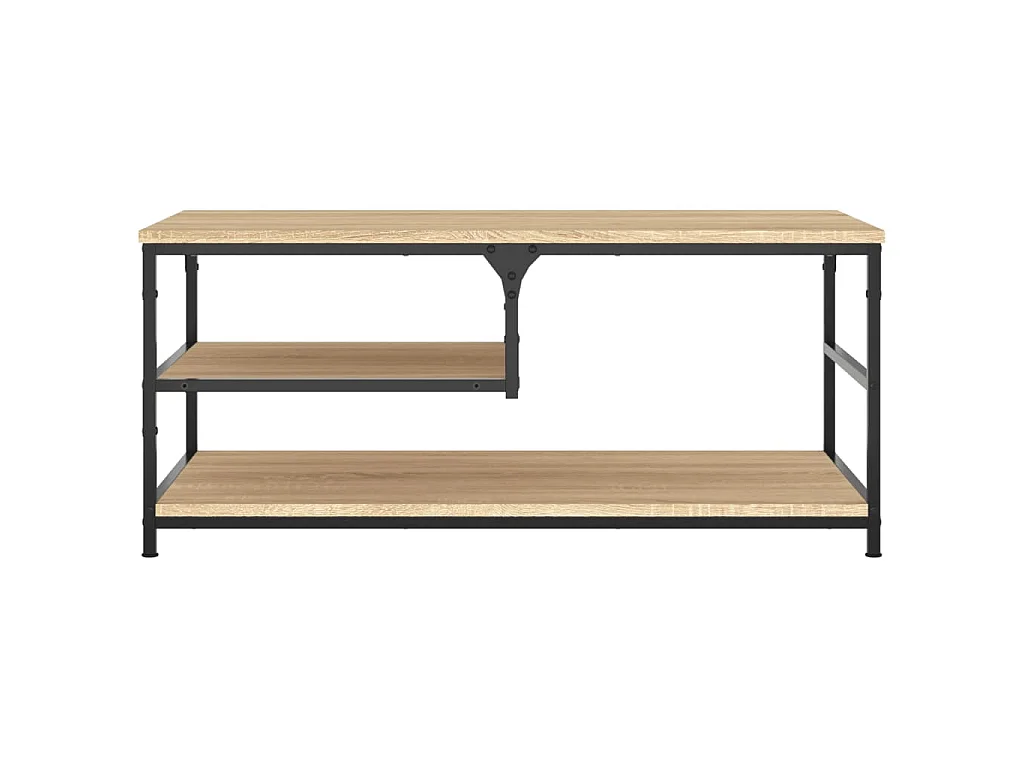 Table basse chêne sonoma 90x49x40 cm bois d'ingénierie