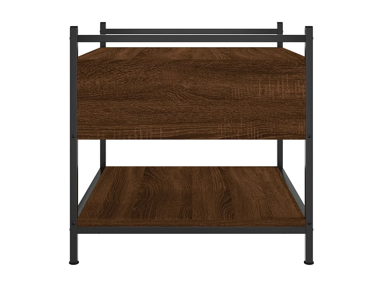 Couchtisch Braun Eichen-Optik 50x50x50 cm Holzwerkstoff