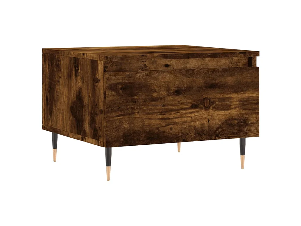 Tables basses 2 pcs chêne fumé 50x46x35 cm bois d'ingénierie