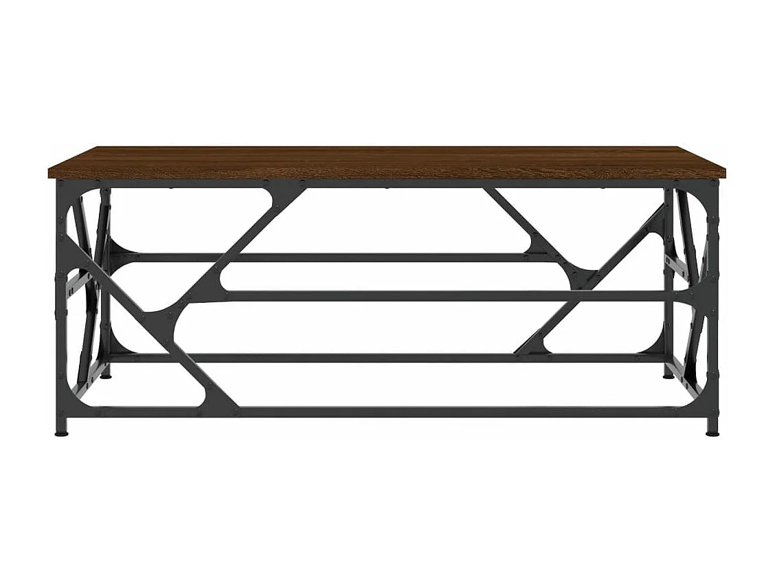 Salontafel 100x50x40 cm bewerkt hout bruineiken