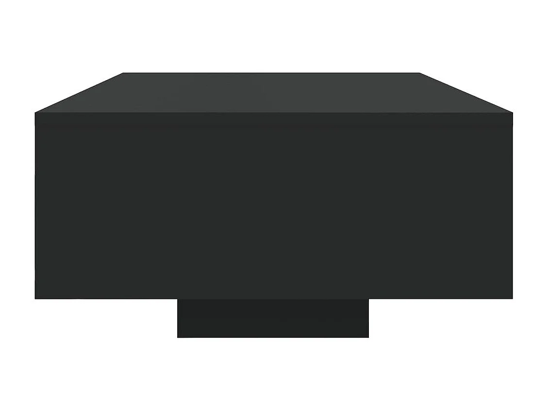 Salontafel met LED-verlichting 85x55x31 cm zwart