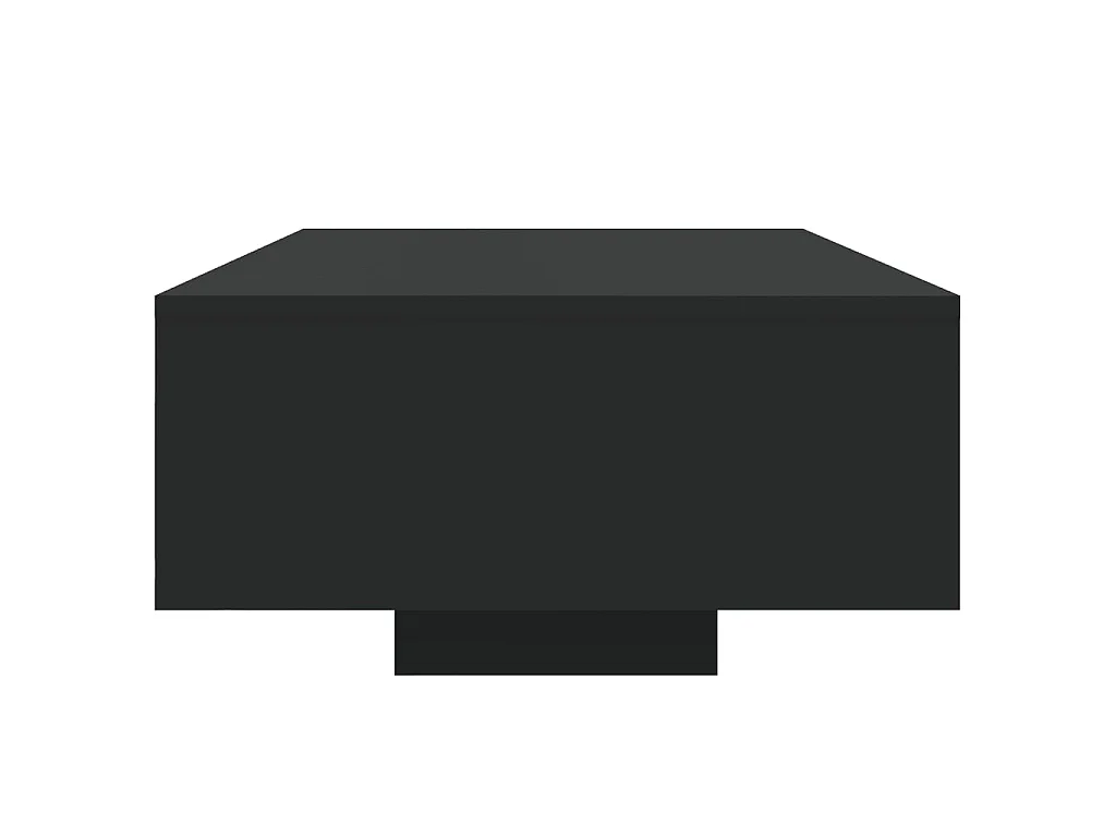 Table basse avec lumières LED noir 85x55x31 cm