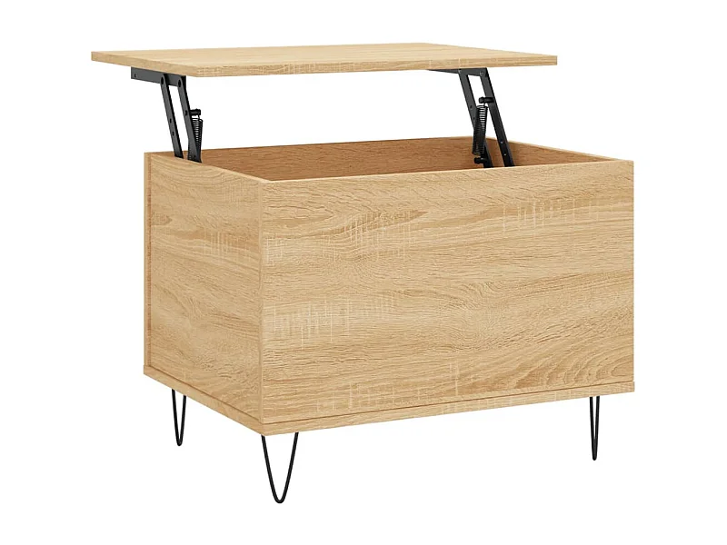 Salontafel 60x44,5x45 cm bewerkt hout sonoma eikenkleurig