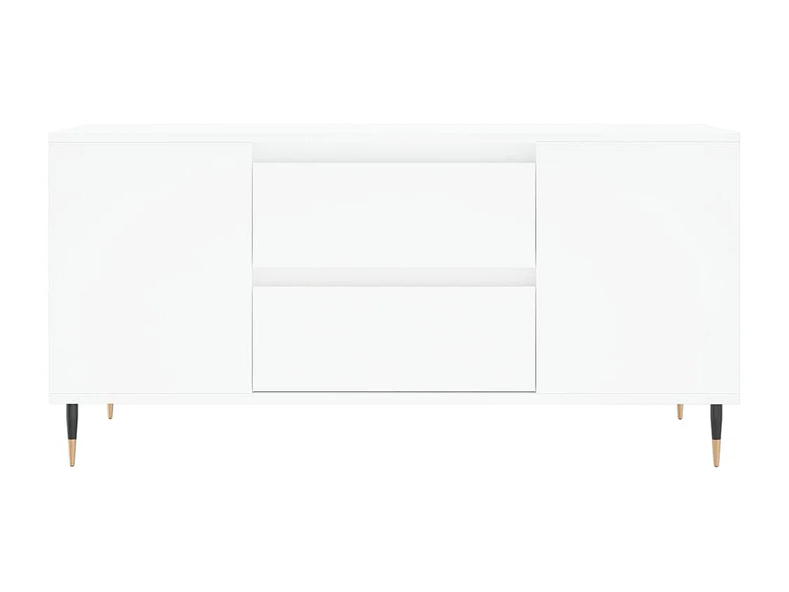 Table basse blanc 102x44,5x50 cm bois d'ingénierie