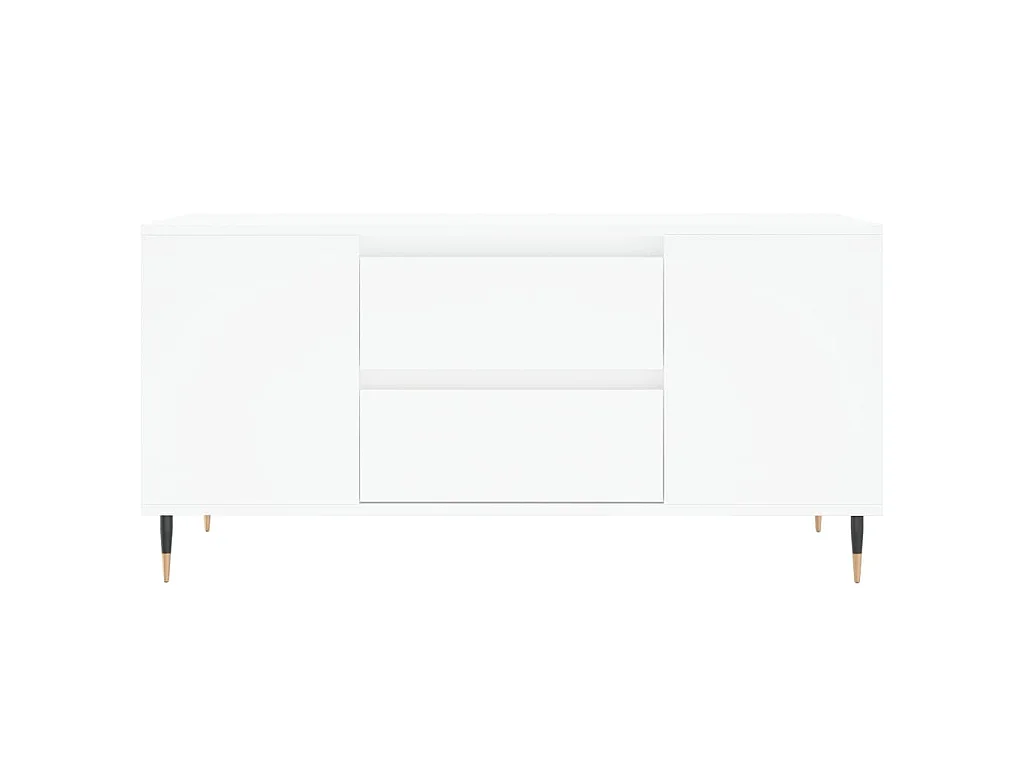 Salontafel 102x44,5x50 cm bewerkt hout wit