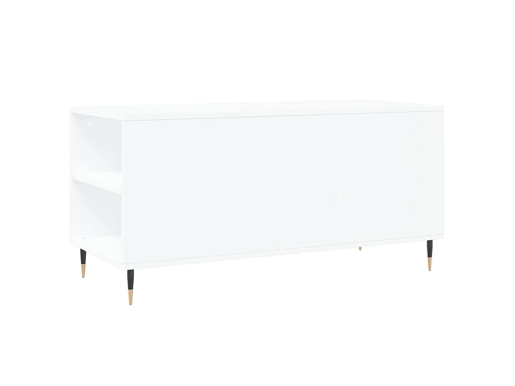 Salontafel 102x44,5x50 cm bewerkt hout wit