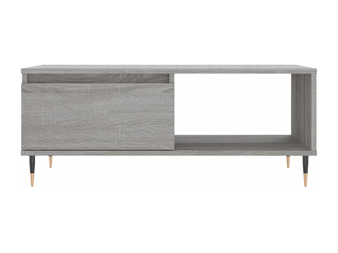 Mesa de centro 90x50x36,5 cm derivados madeira cinzento sonoma