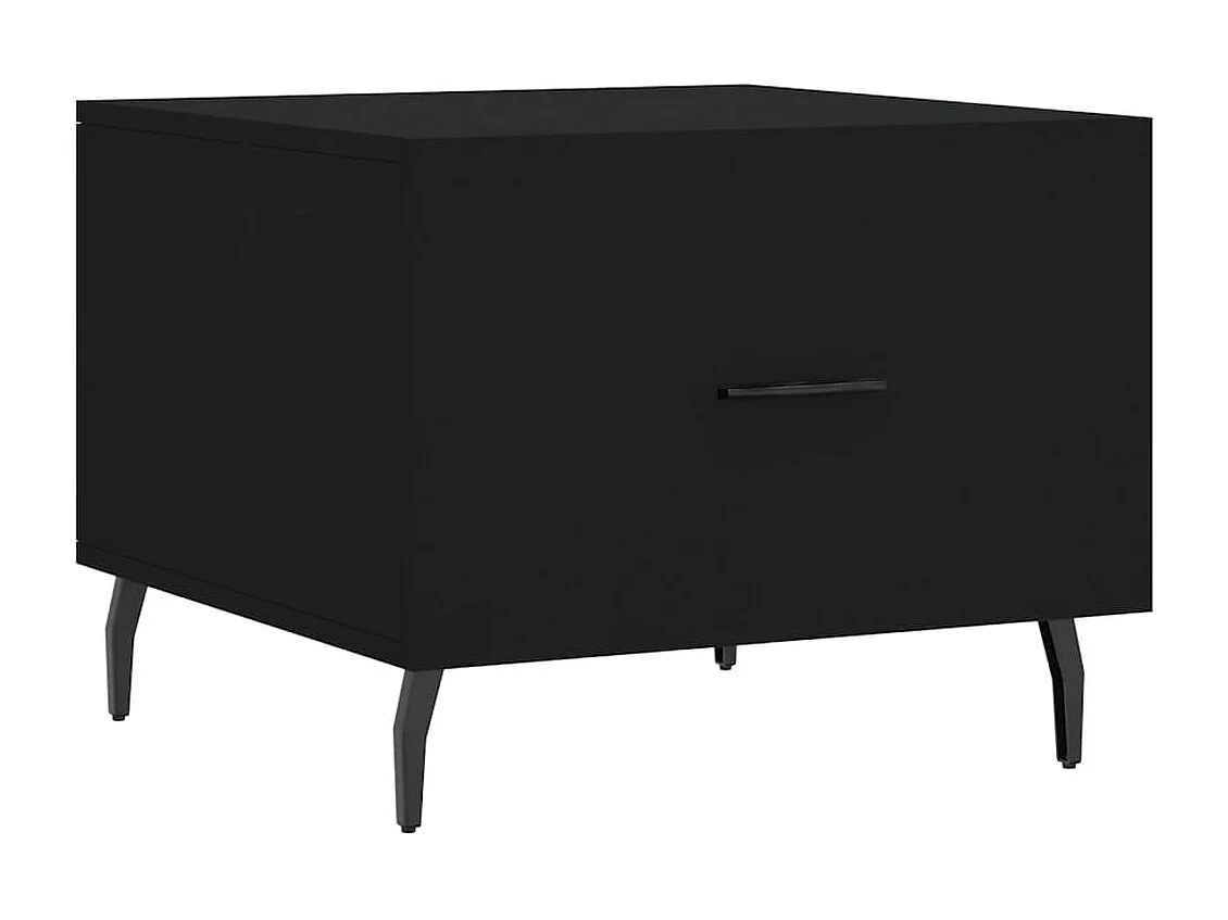 Tavolini da Salotto 2 pz Neri 50x50x40 cm in Legno Multistrato