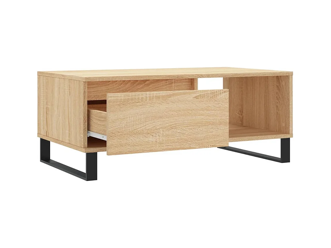 Table basse Chêne sonoma 90x50x36,5 cm Bois d'ingénierie