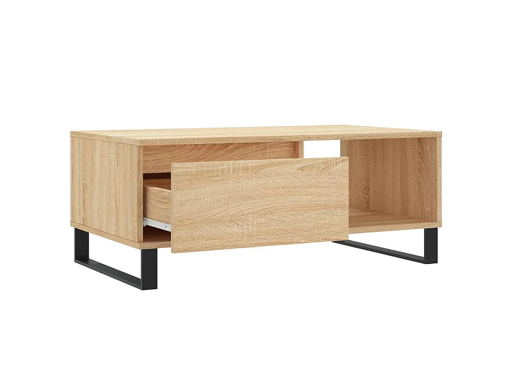 Table basse Chêne sonoma 90x50x36,5 cm Bois d'ingénierie