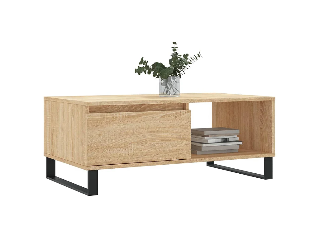 Table basse Chêne sonoma 90x50x36,5 cm Bois d'ingénierie