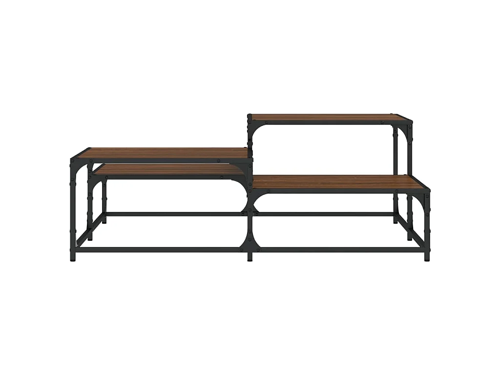 Couchtisch Braun Eichen-Optik 107x107x40 cm Holzwerkstoff