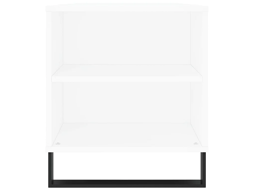Tavolino da Salotto Bianco 102x44,5x50 cm in Legno Multistrato
