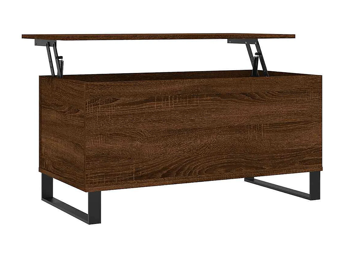 Table basse Chêne marron 90x44,5x45 cm Bois d'ingénierie
