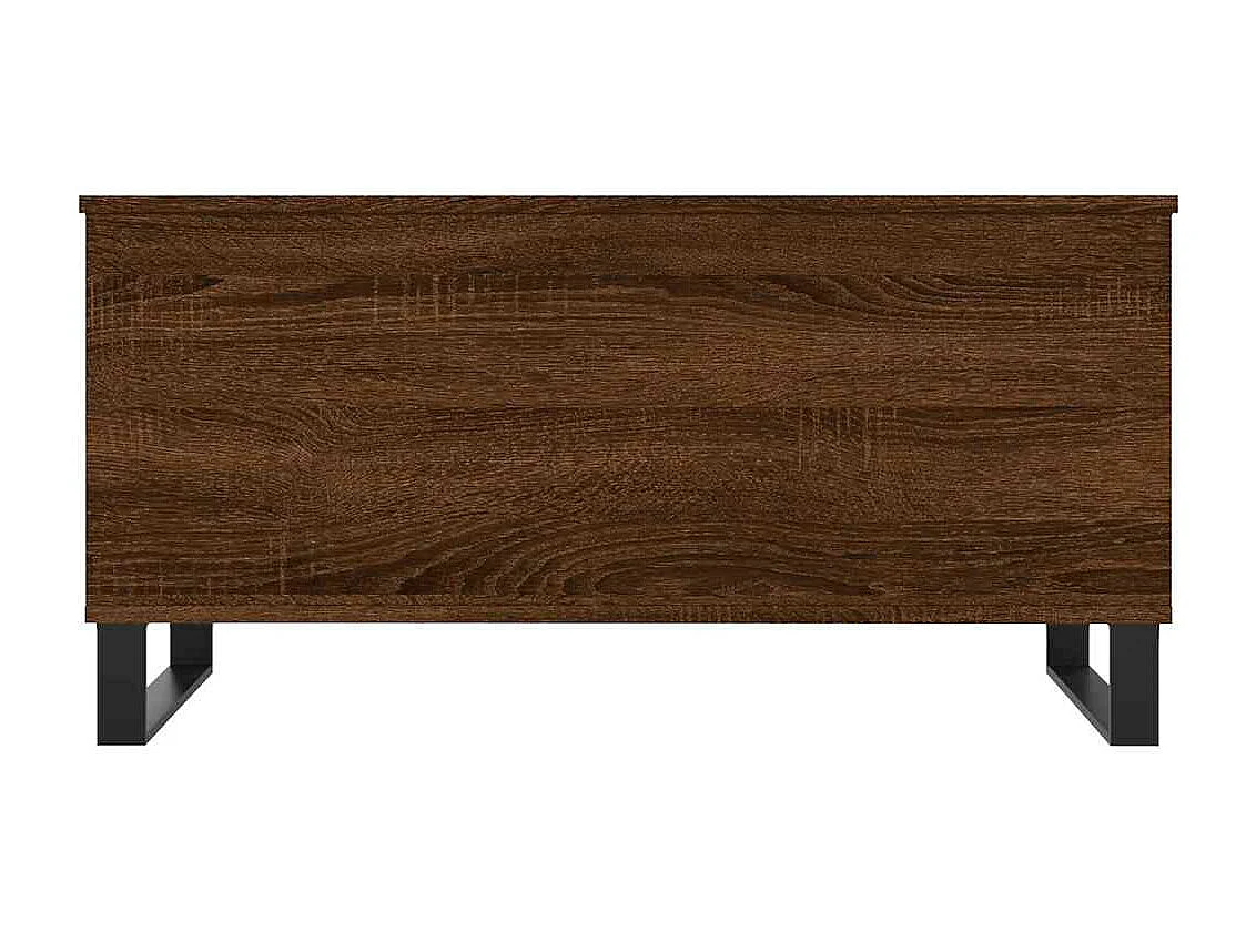 Salontafel 90x44,5x45 cm bewerkt hout bruin eikenkleur