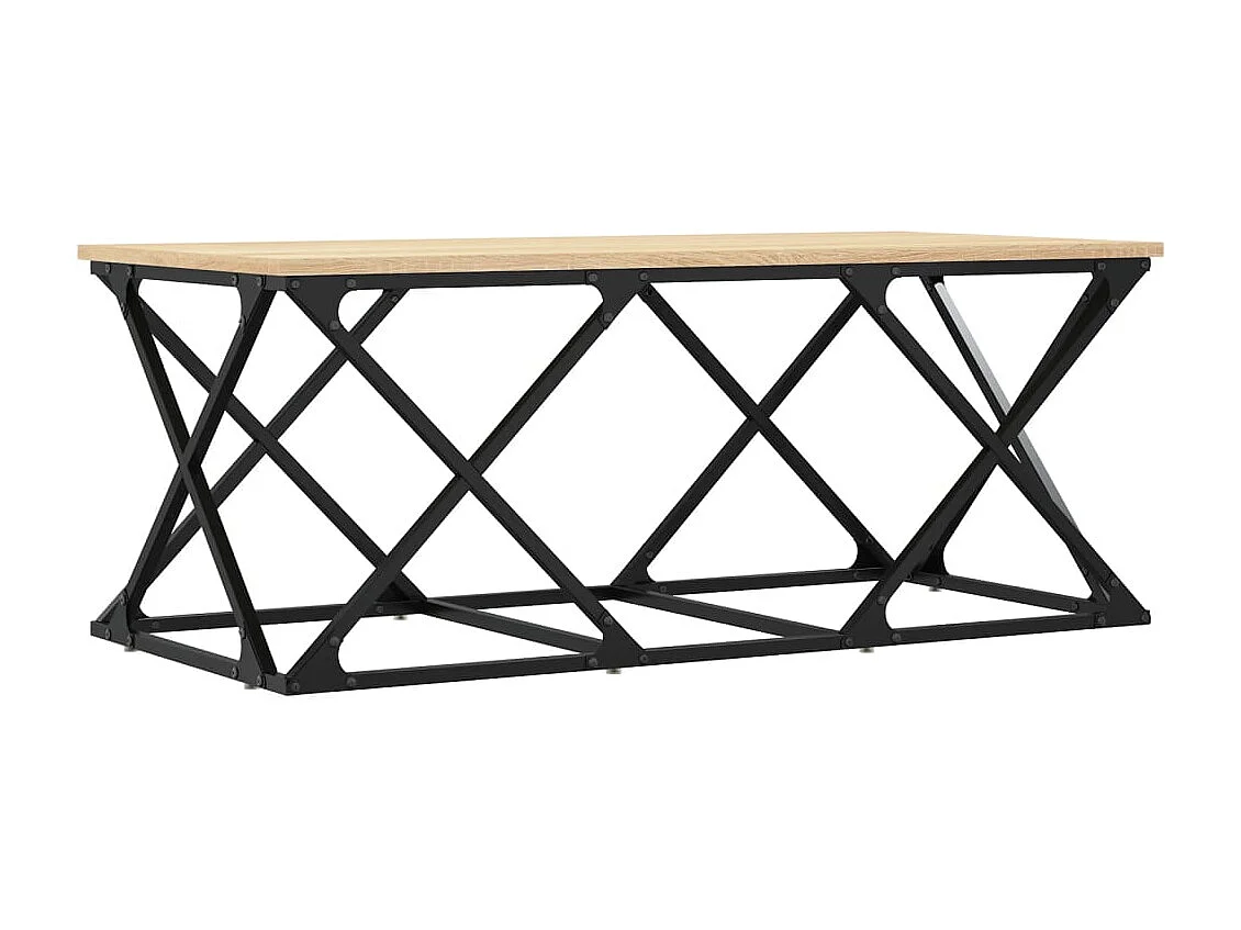 Salontafel 100x49x40 cm bewerkt hout sonoma eikenkleurig