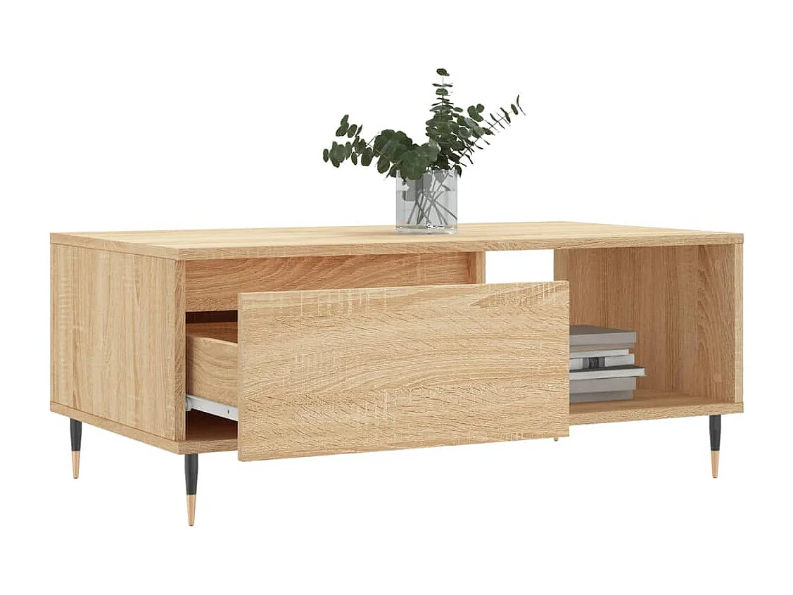 Couchtisch Sonoma-Eiche 90x50x36,5 cm Holzwerkstoff