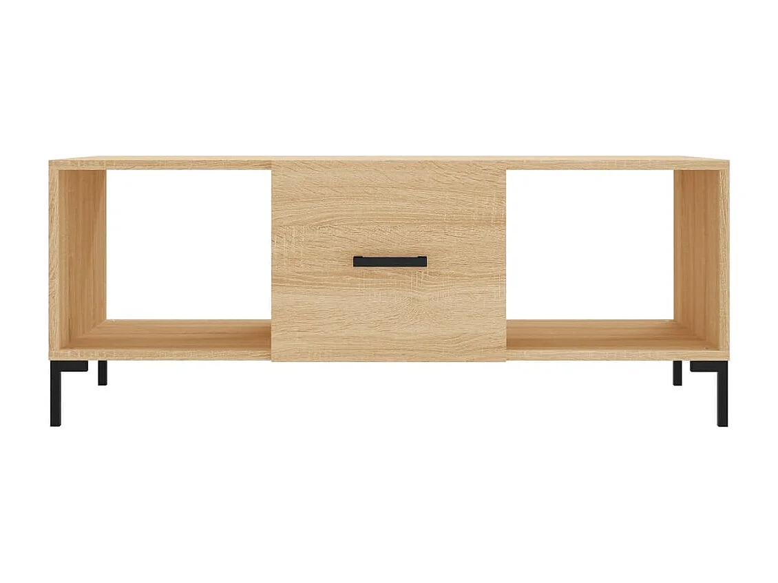 Table basse chêne sonoma 102x50x40 cm bois d'ingénierie