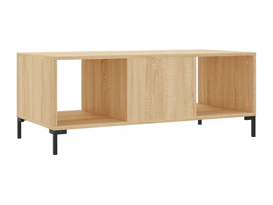 Table basse chêne sonoma 102x50x40 cm bois d'ingénierie