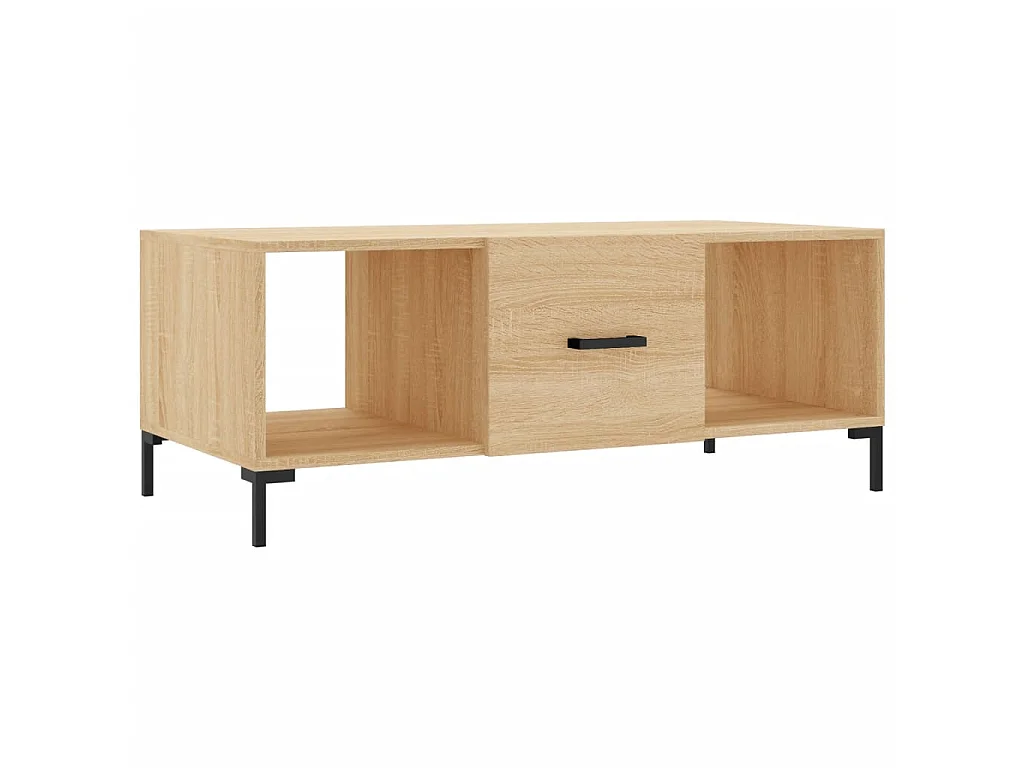 Table basse chêne sonoma 102x50x40 cm bois d'ingénierie
