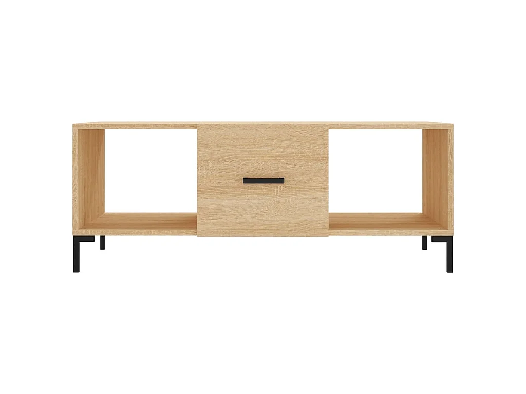 Table basse chêne sonoma 102x50x40 cm bois d'ingénierie