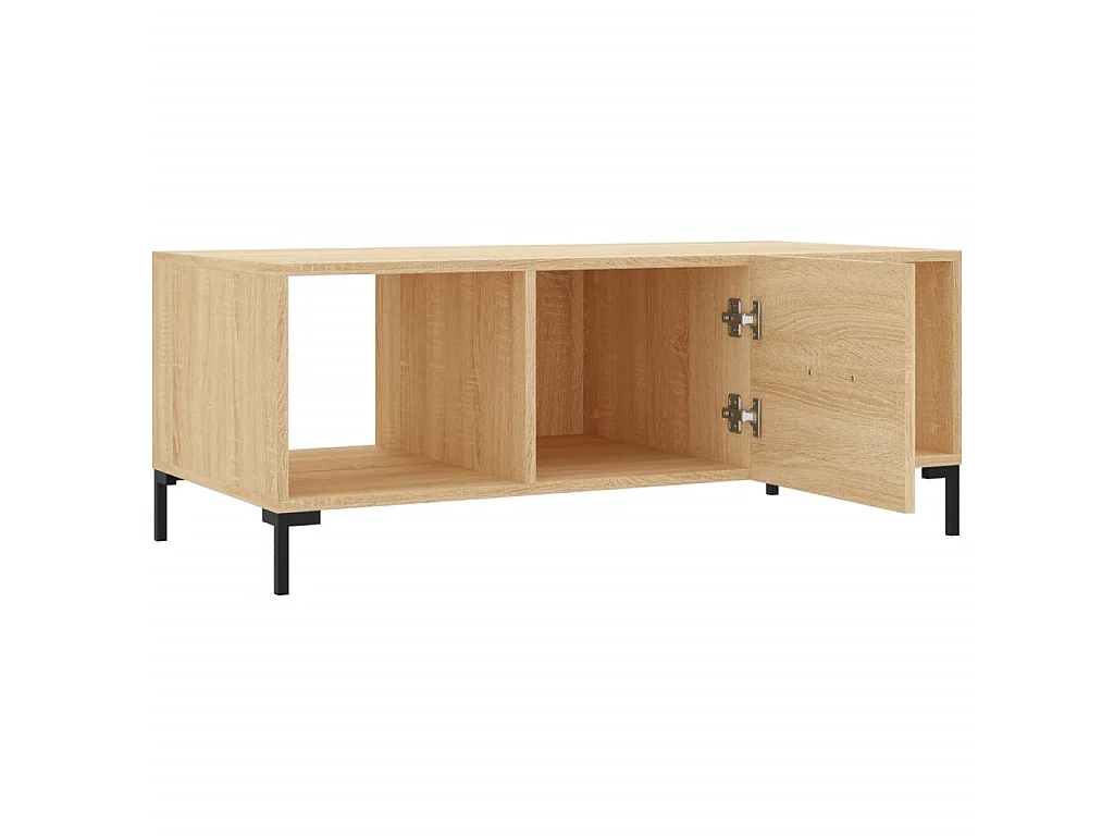Table basse chêne sonoma 102x50x40 cm bois d'ingénierie