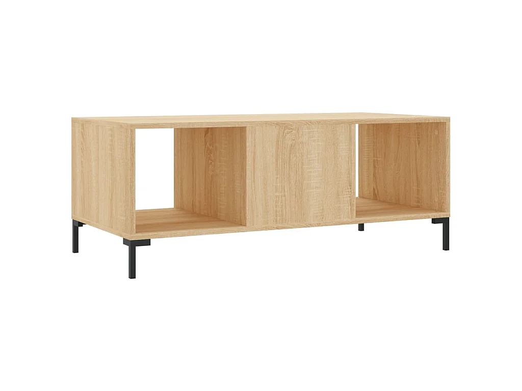 Table basse chêne sonoma 102x50x40 cm bois d'ingénierie