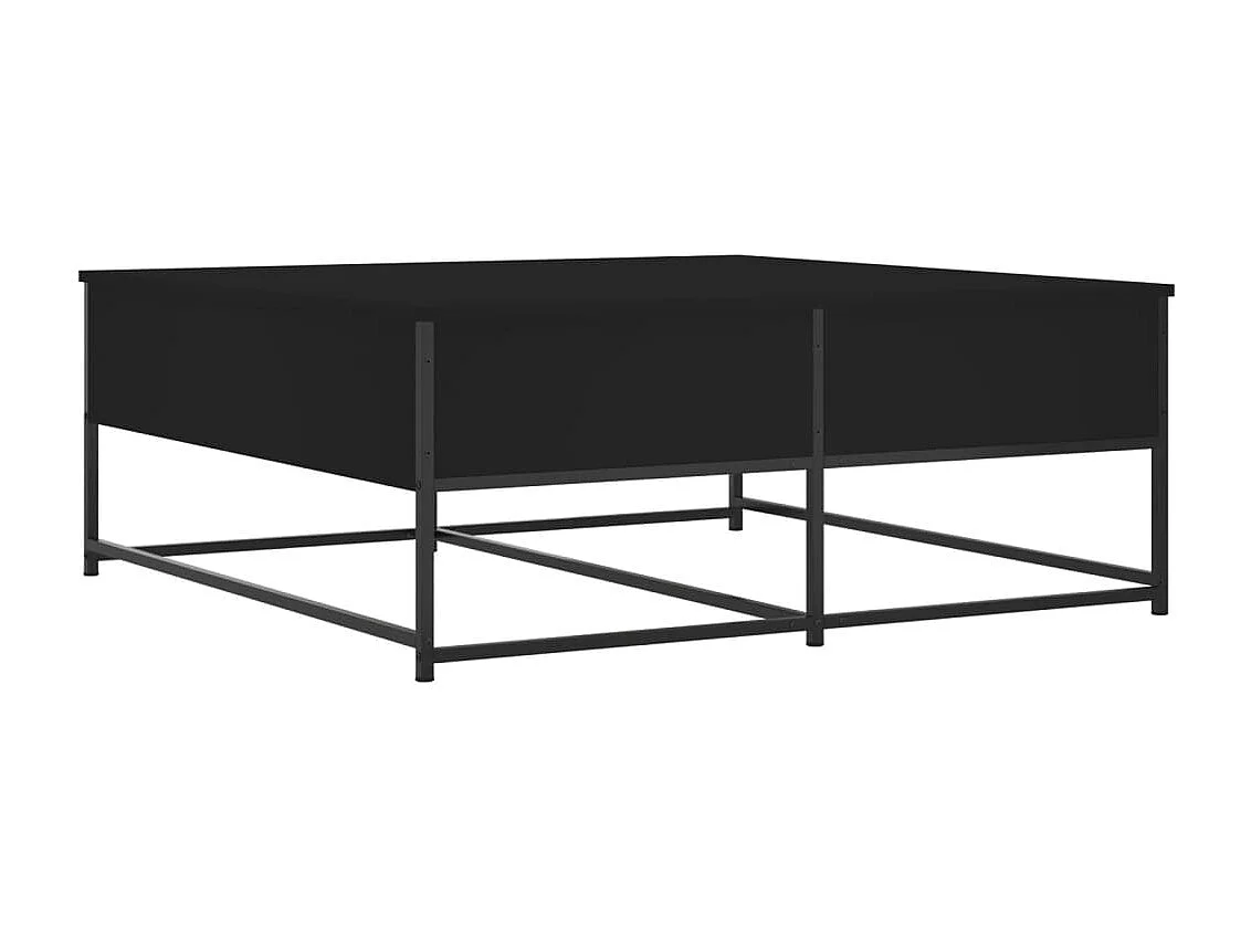 Salontafel 100x99x40 cm bewerkt hout zwart