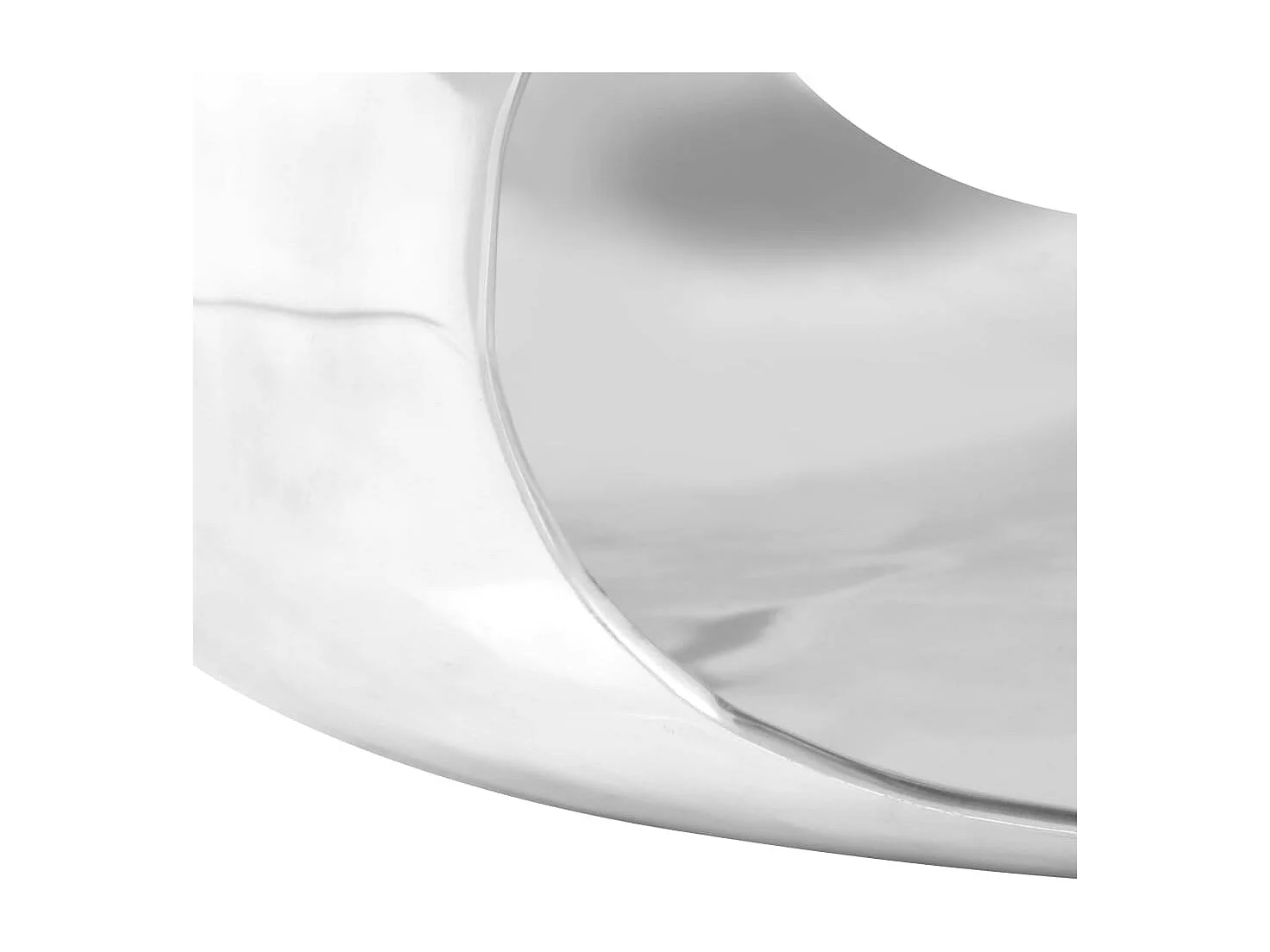 Table basse Aluminium moulé 70x70x32 cm Argenté