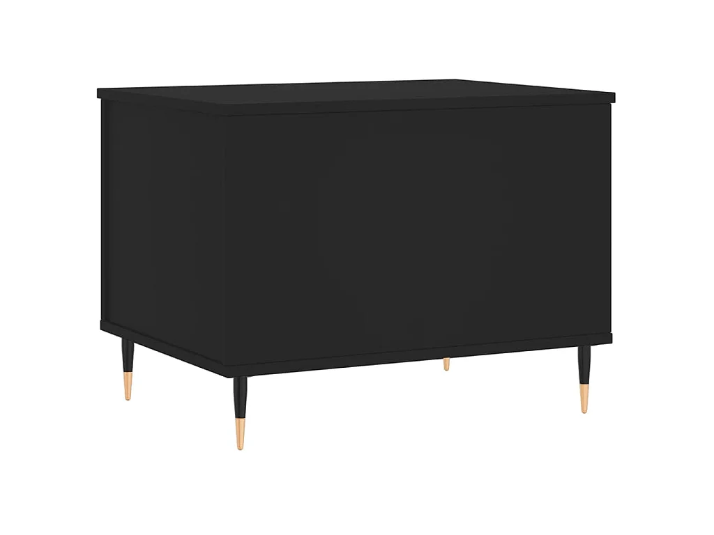 Table basse Noir 60x44,5x45 cm Bois d'ingénierie
