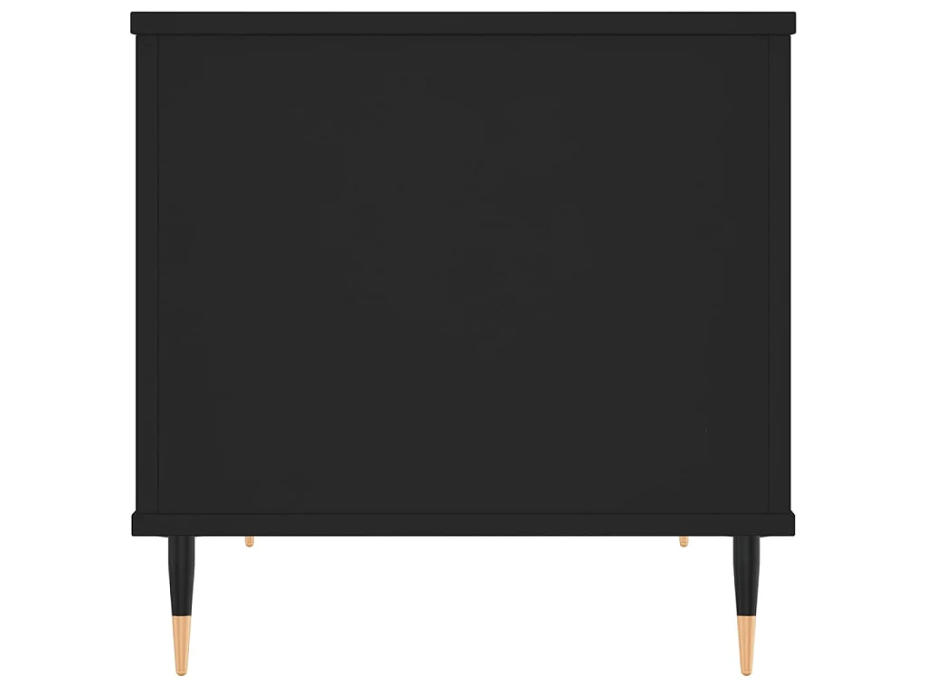 Table basse Noir 60x44,5x45 cm Bois d'ingénierie