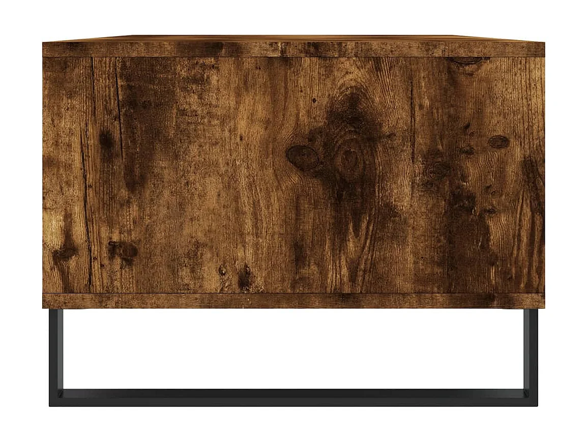 Table basse Chêne fumé 90x50x36,5 cm Bois d'ingénierie