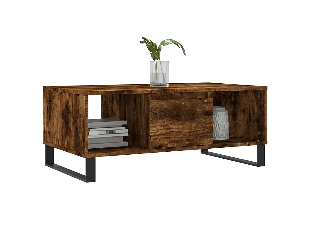 Couchtisch Räuchereiche 90x50x36,5 cm Holzwerkstoff