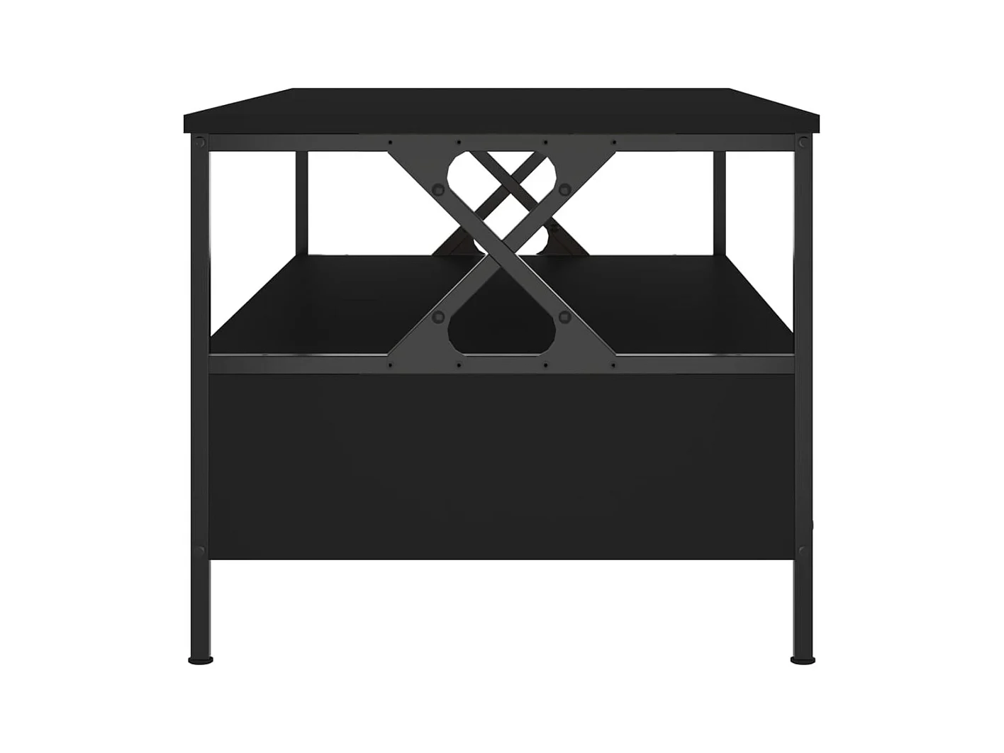 Table basse noir 100x51x45 cm bois d'ingénierie