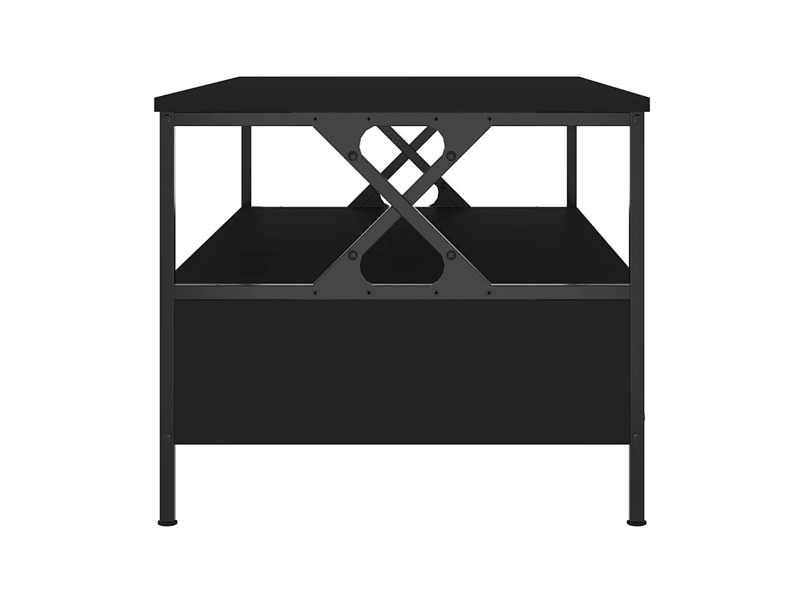 Table basse noir 100x51x45 cm bois d'ingénierie